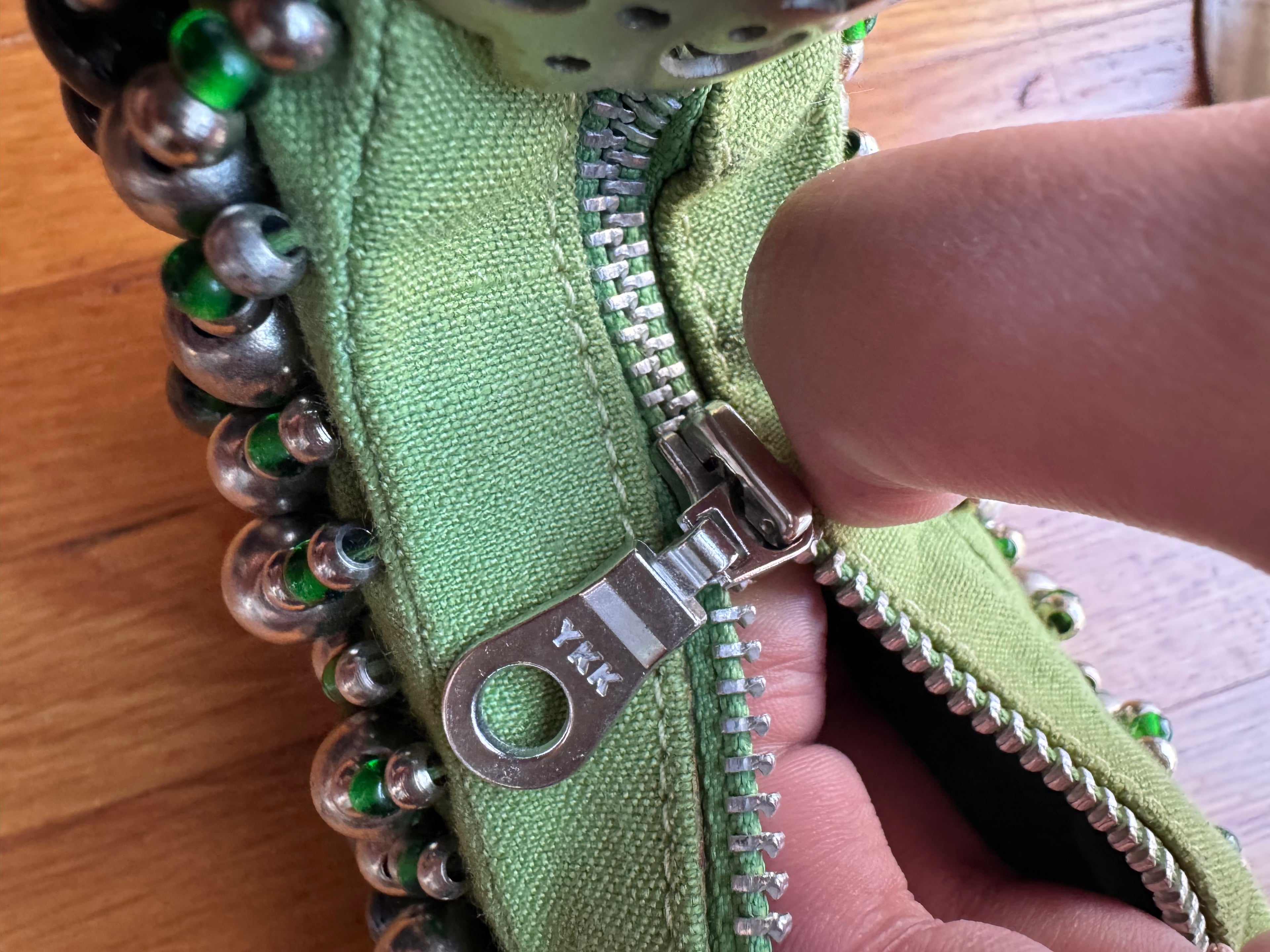 Chloé Green Beaded Bracelet Bag (2002) Limited Edition