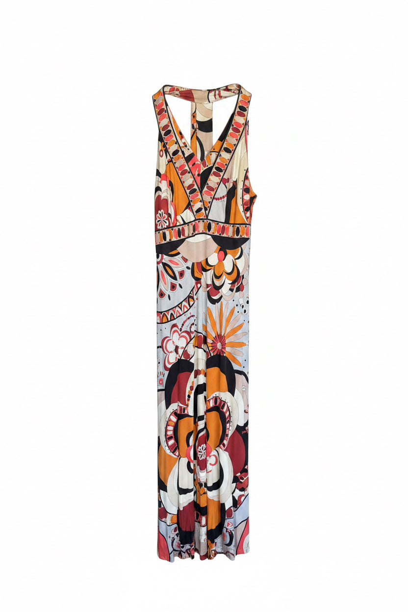 Emilio Pucci Sleeveless Maxi with Tie