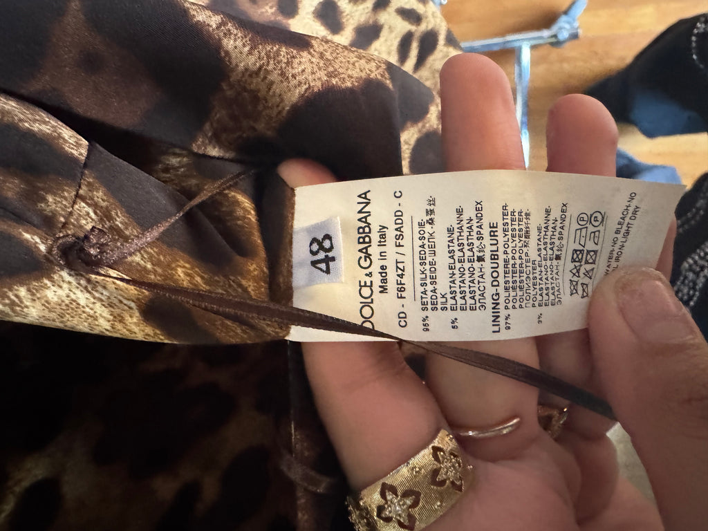 Dolce & Gabbana Leopard Print Dress