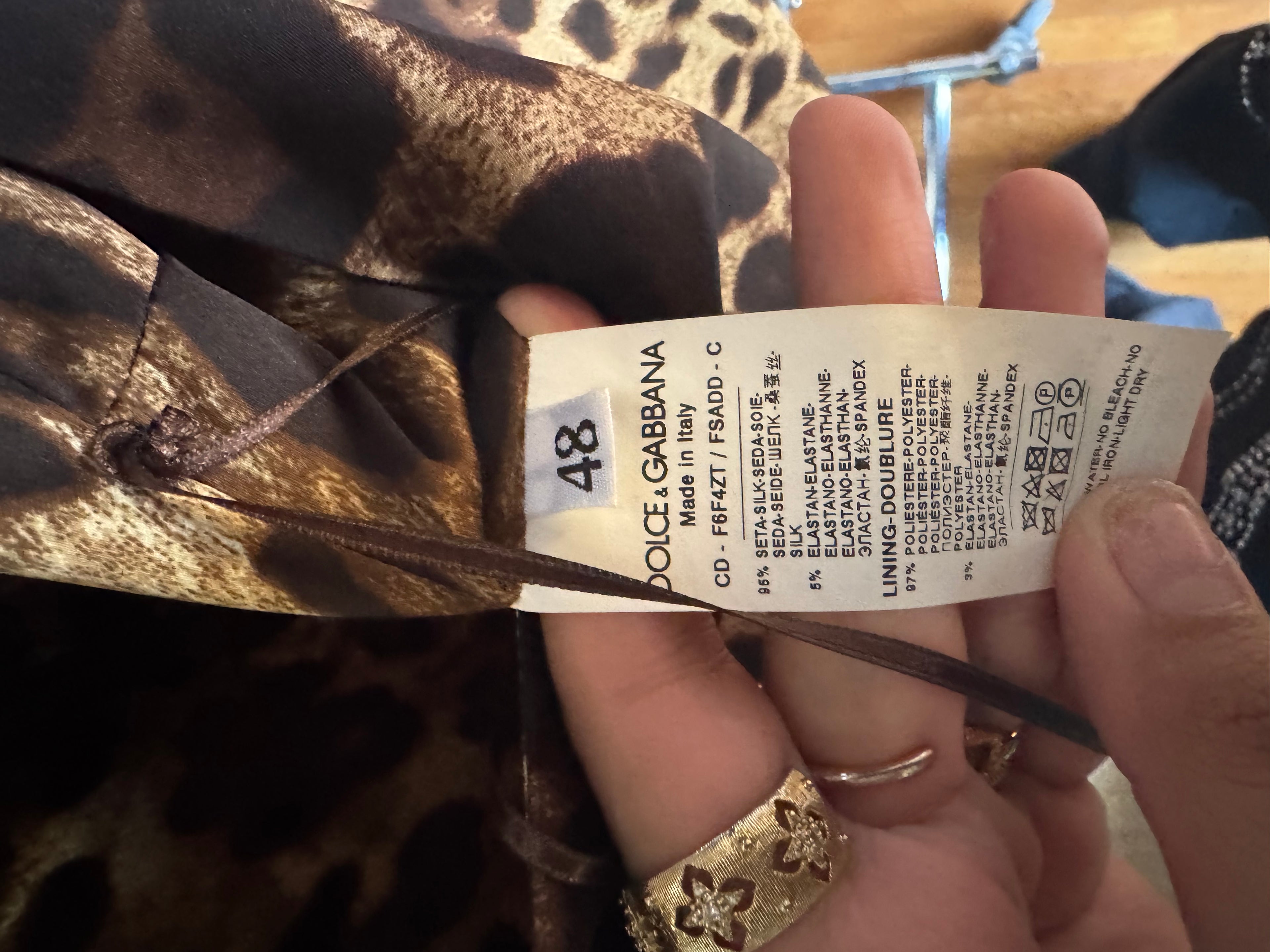 Dolce & Gabbana Leopard Print Dress