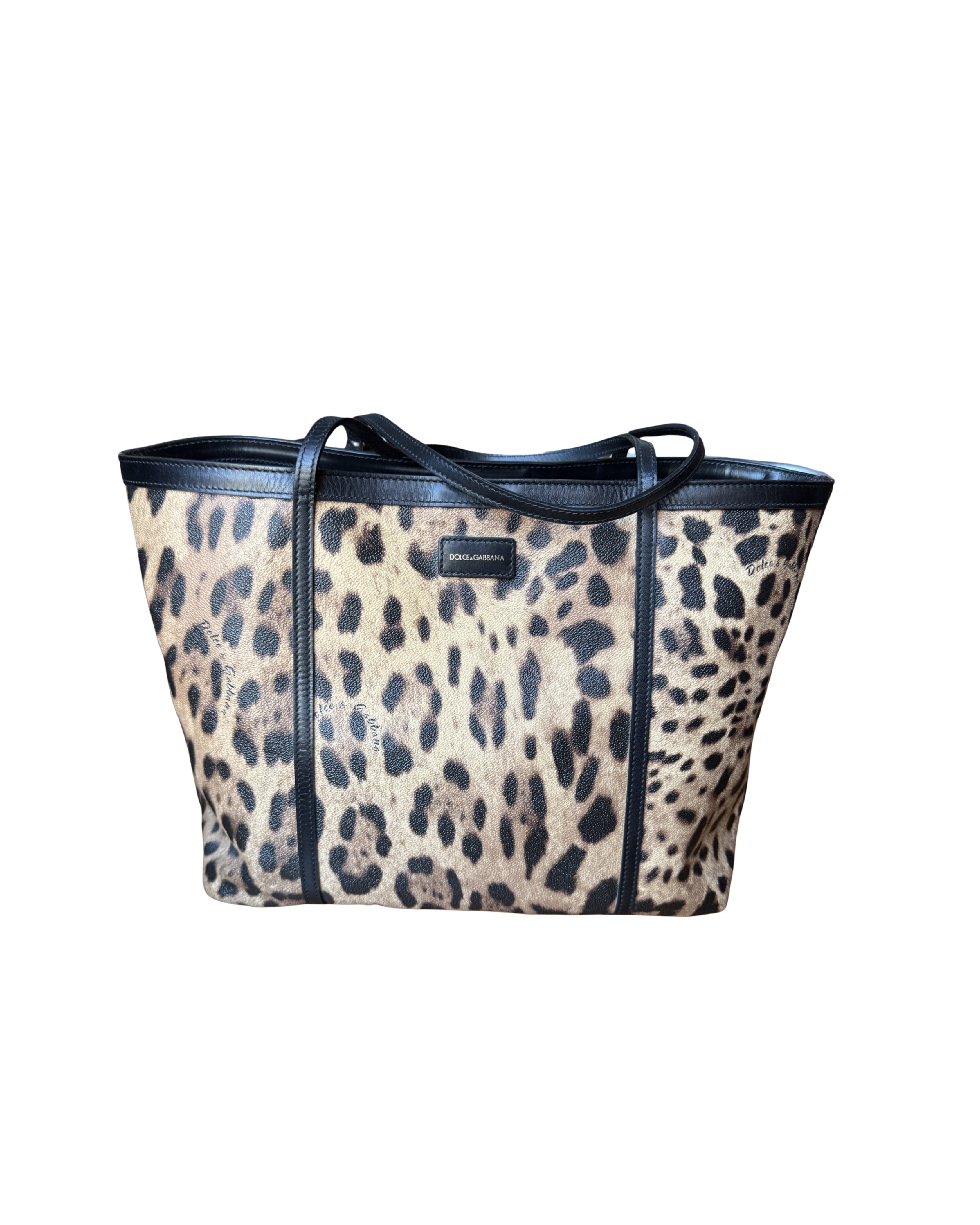 Dolce & Gabbana Leopard Print Tote