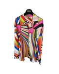 Emilio Pucci Silk Long Sleeve Button Up