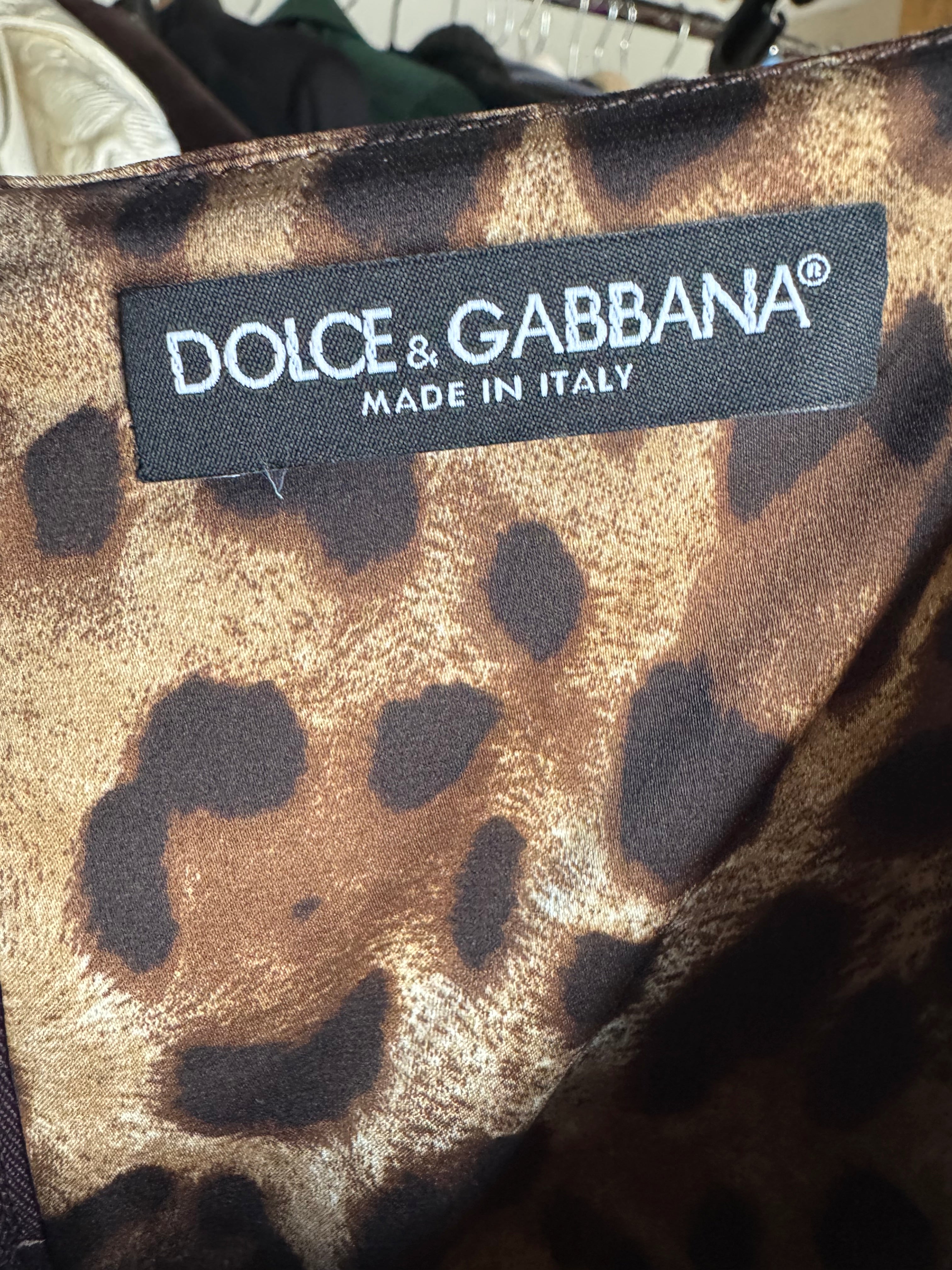 Dolce & Gabbana Leopard Print Dress