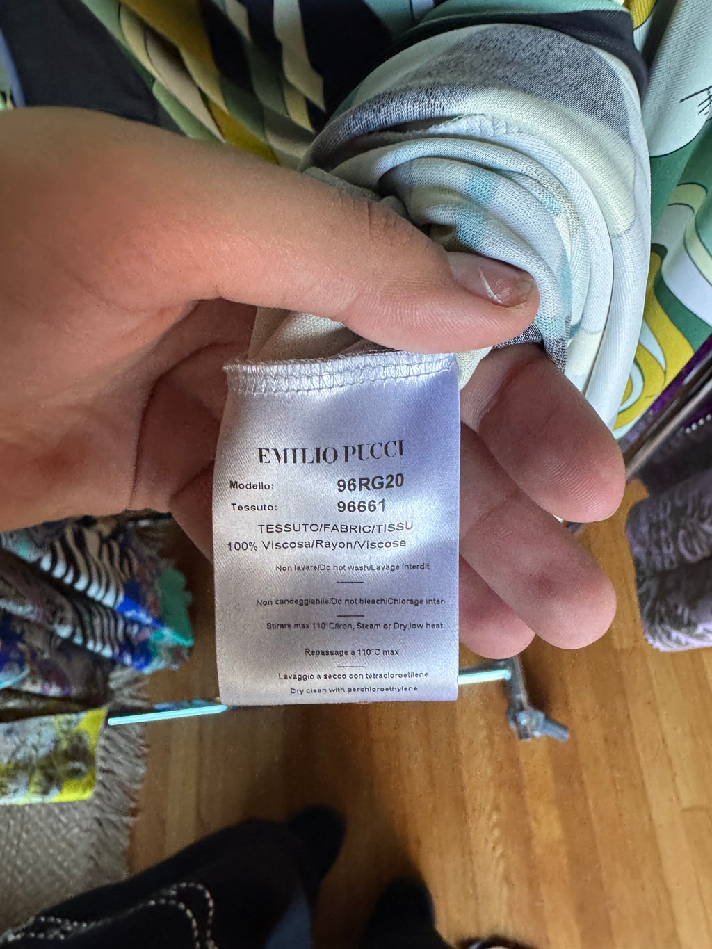 Emilio Pucci Long Sleeve Tie Maxi