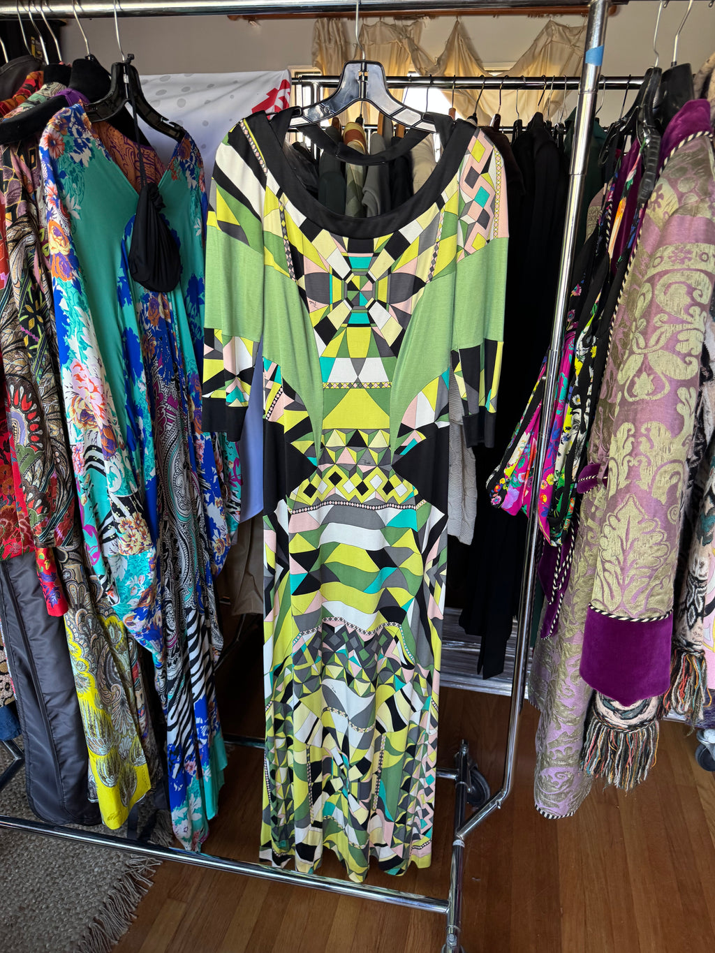 Emilio Pucci FW 2008 Runway Geometric Maxi Dress
