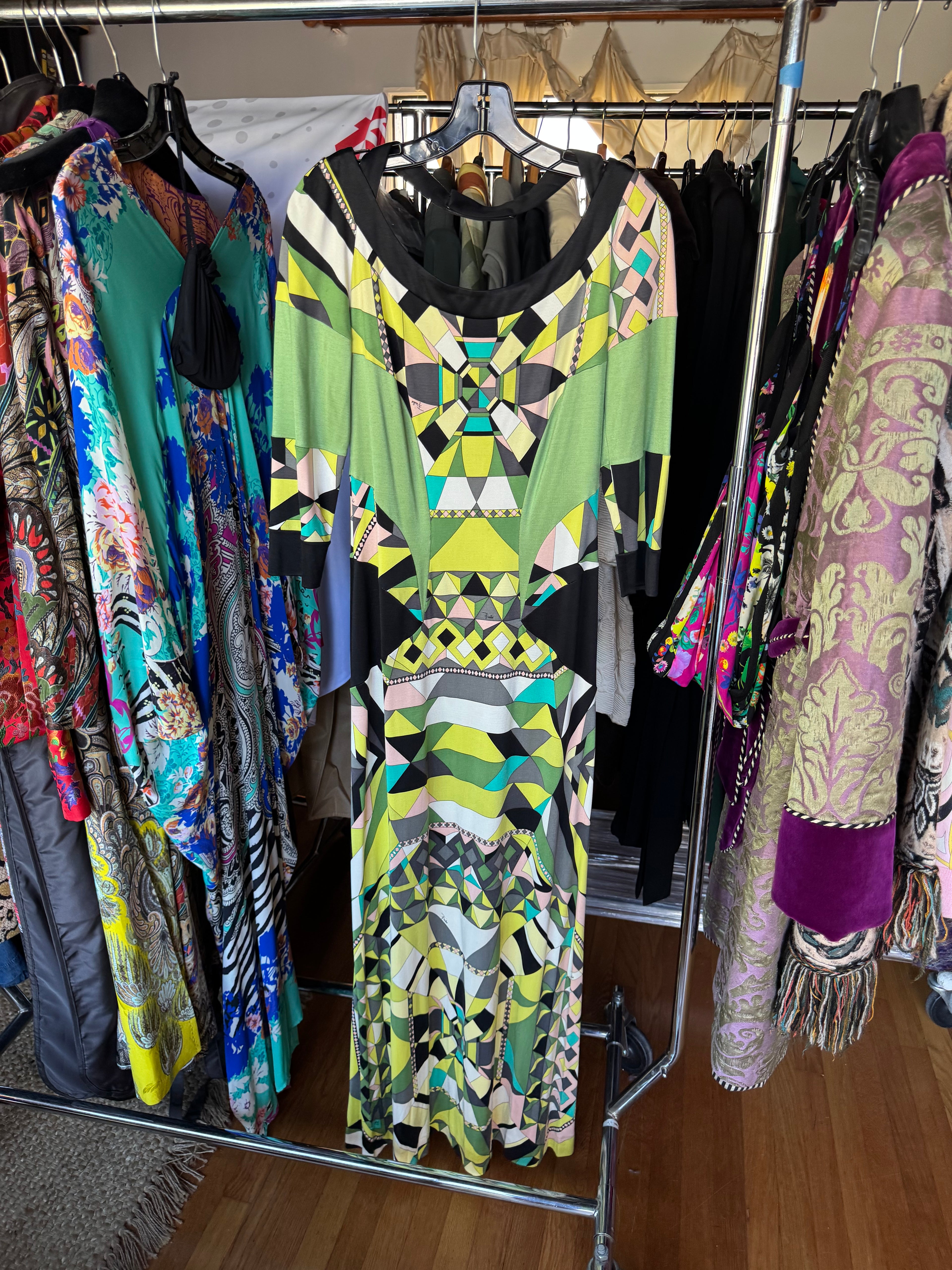 Emilio Pucci FW 2008 Runway Geometric Maxi Dress